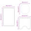 Polyester Medium Non-Slip Bath Mats Rectangular Modern-470179504