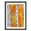 Bouleaux rayonnants, orange vif et feuilles jaunes, Nature Illustration, petit décor, œuvre d'art-101376261-101376262