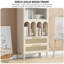 Bibliothèque moderne en bois et rotin simple-106326420