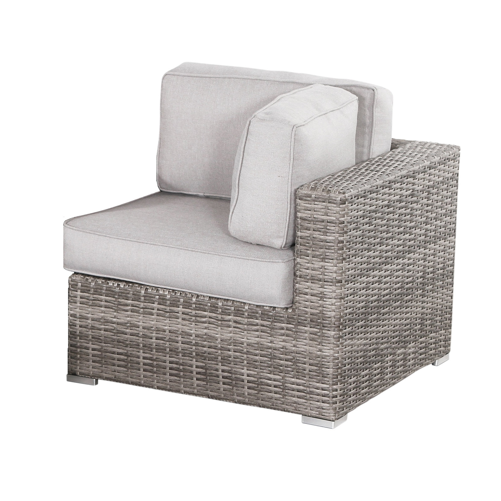 Minnesota 130" Patio Sectional, Mixed Gray