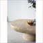 Table basse en magnésium-crème moderne pour le salon, surface de décoration polyvalente et surface spacieuse