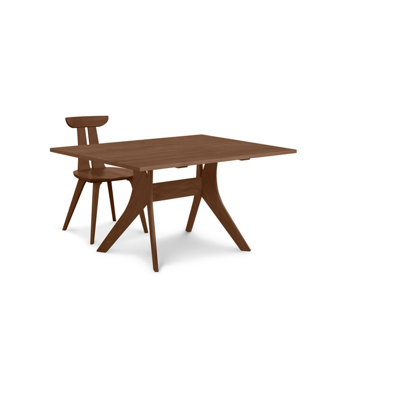 Ensemble de salle à manger en bois massif 4 pièces Audrey, Cerisier d'automne, H 17,5 po x l 60 po x P 17,75 po