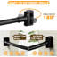 75cm Curved Wall Shower Curtain Pole