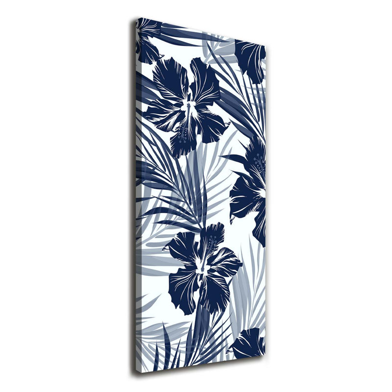 Tropical Flowers - Wrapped Canvas Print