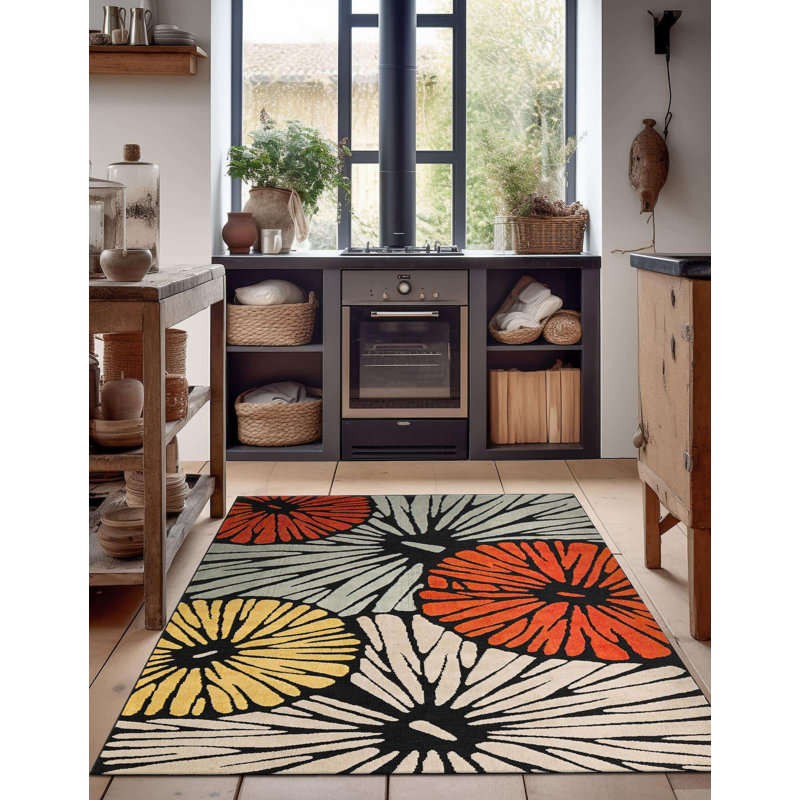 Tapis Bungalow Rose Cabana Caimin, Rectangle 5 pi 3 po x 8 pi