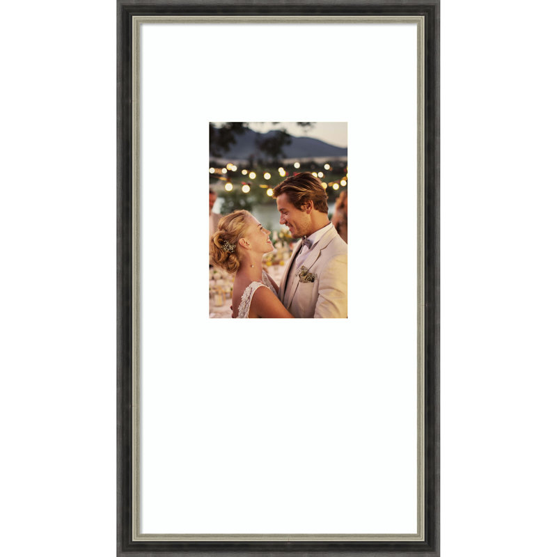 Cadre photo Theo, Blanc éclatant lisse, 10 x 18 emmêlés à 5 x 7