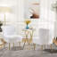 Chaise d'appoint d'appoint avec pieds dorés-1611244173