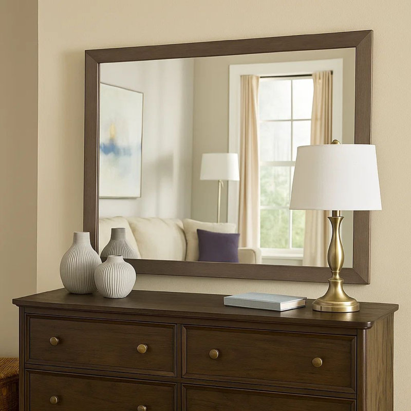 Commode bisque Miroir, 36 po x 40 po