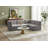 Enso Velvet L-Shaped Sectional Reversible-1552648002