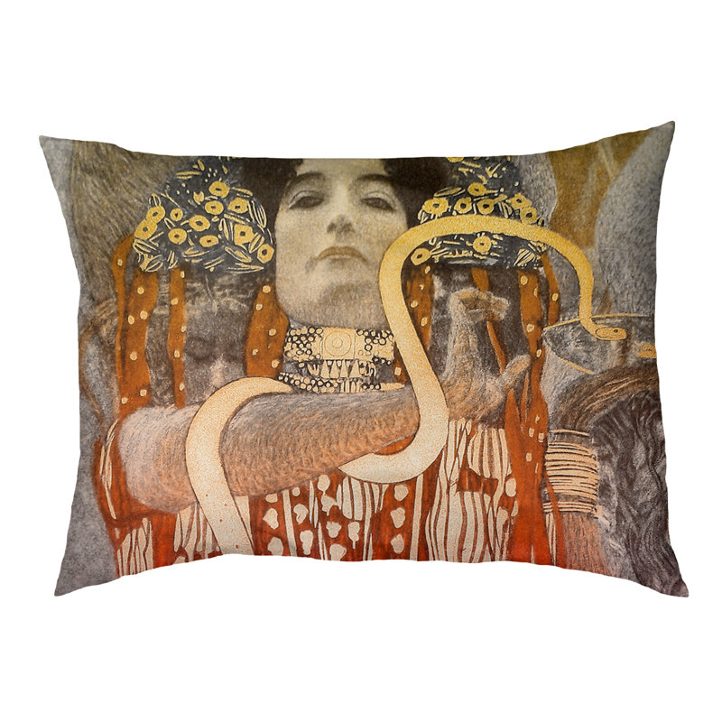 Coussin stylisé pour chat hygeia Carlile, Moyen (L 42,5 po x l 32,5 po), Orange / jaune
