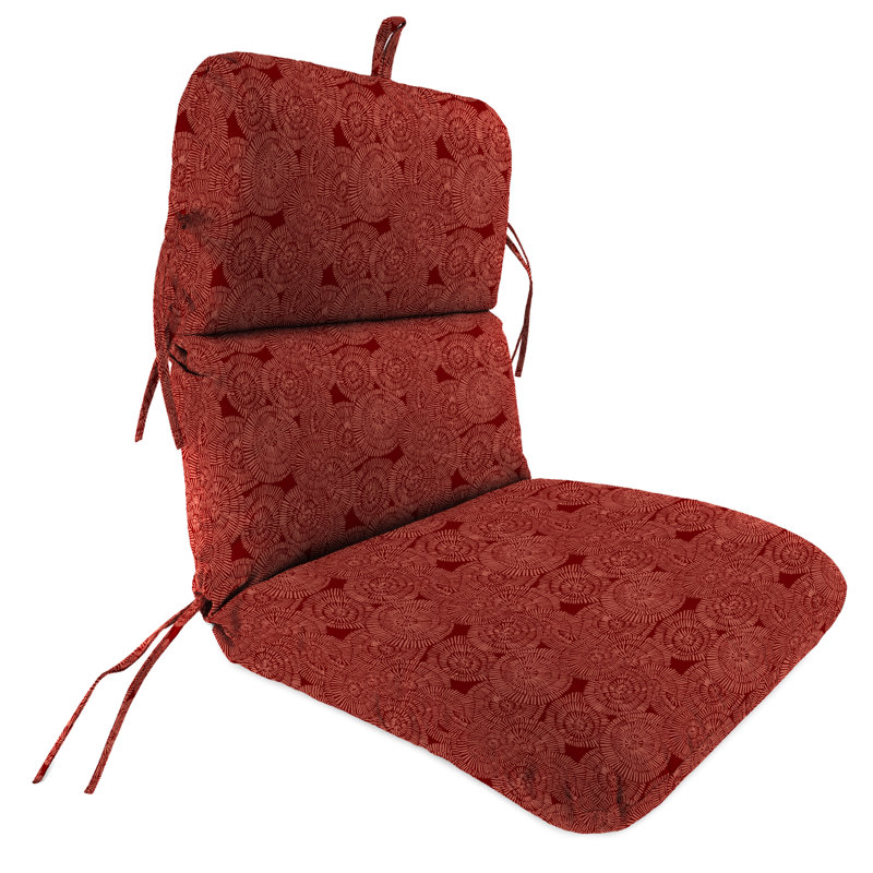 22" x 45" Outdoor Chair Cushion with Ties and Loop (Set of 2)