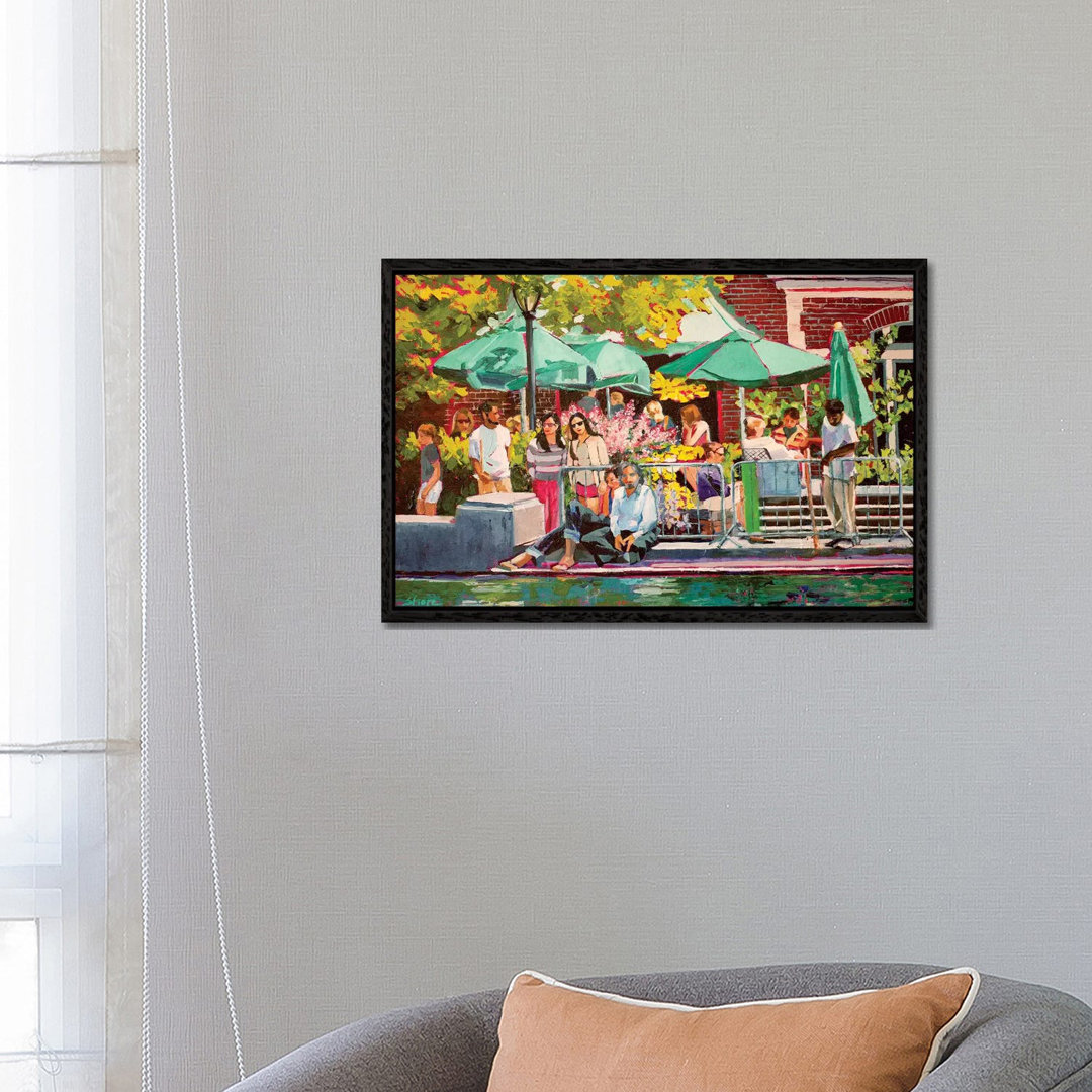 Sommer im Central Park von Maxine Shore - Galerie-verpackte Leinwand Giclée auf Leinwand