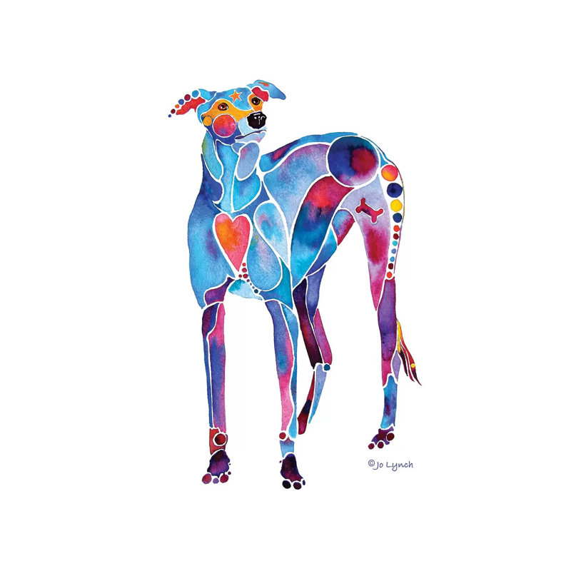 Greyhound Rescue II by Jo Lynch - Wrapped Canvas Gallery-Wrapped Canvas Giclée