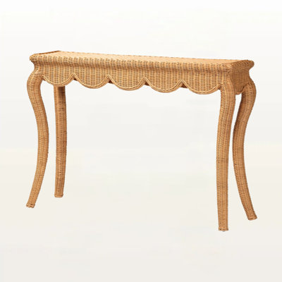 Nariko Rectangular Rattan Console Table, 33.39" H X 47.72" W X 13.36" D