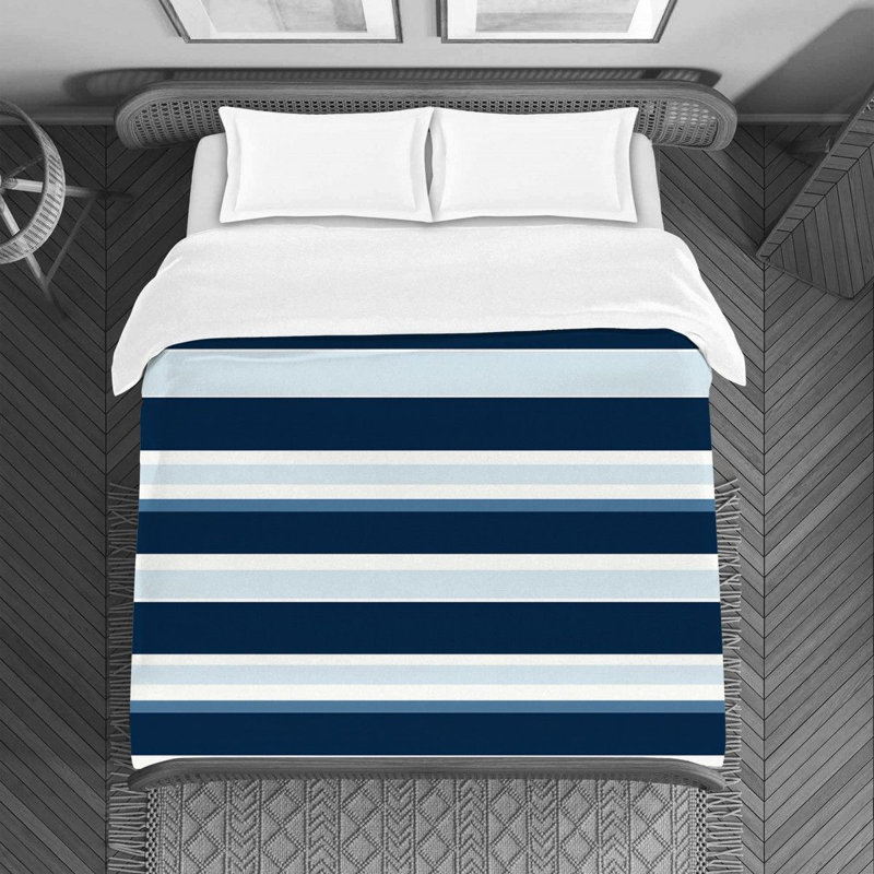 Polyester Striped Duvet Cover, Twin Duvet Cover