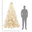 Arbre de Noël artificiel régulier (double) avec aiguilles blanches-106493281