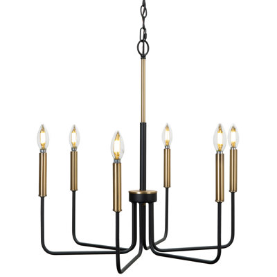 Alphard 6 Light Candle Style Classic and Traditional Chandelier