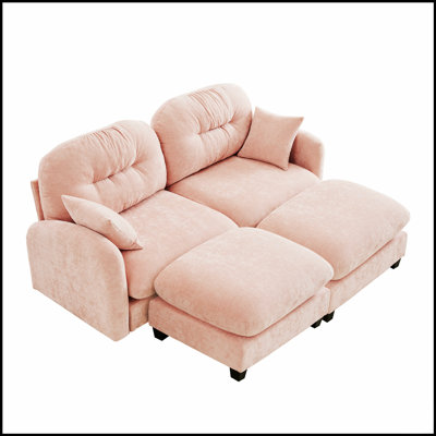Canapés modulaires Cloud en tissu chenille de qualité supérieure, coussins décoratifs moelleux et coussins capitonnés ergonomiques pour une assise confortable dans les chambres