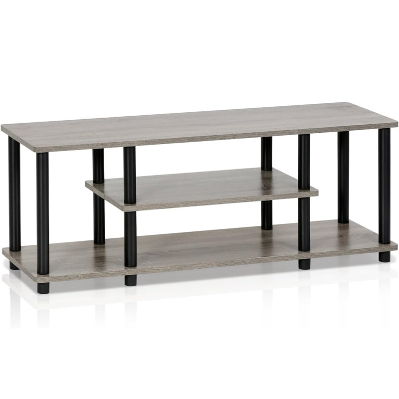 Orhideea Unfinished TV Stand for TVs up to 50", French Oak Gray/Black