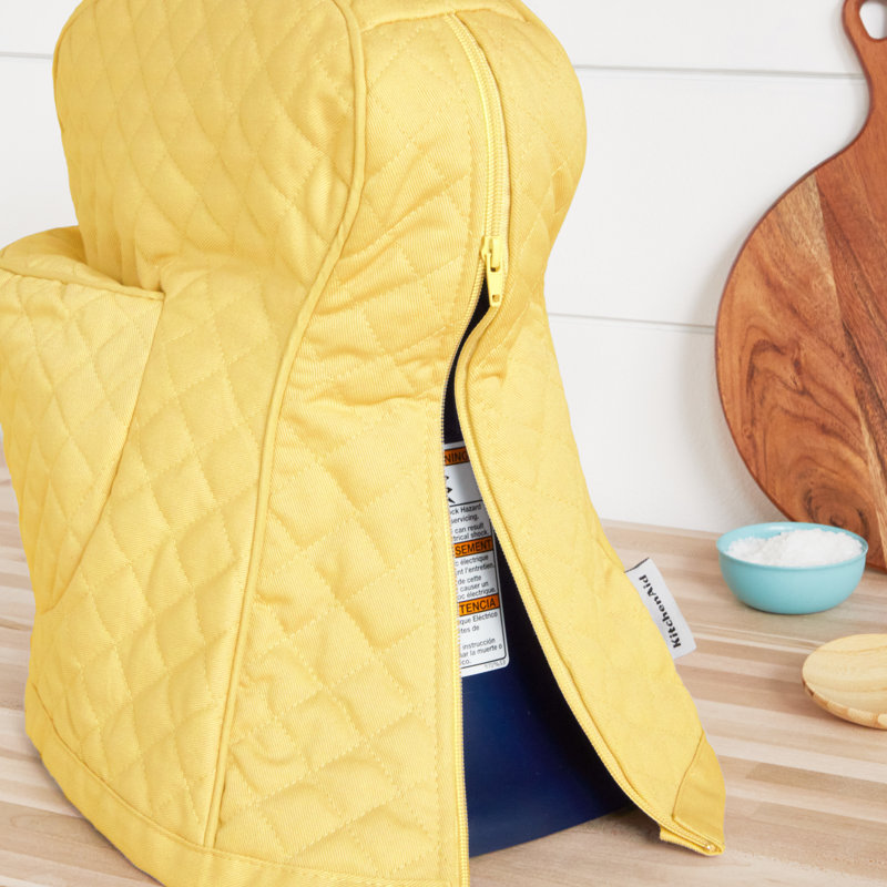 KitchenAid® Quilted Fitted Mixer Cover, White