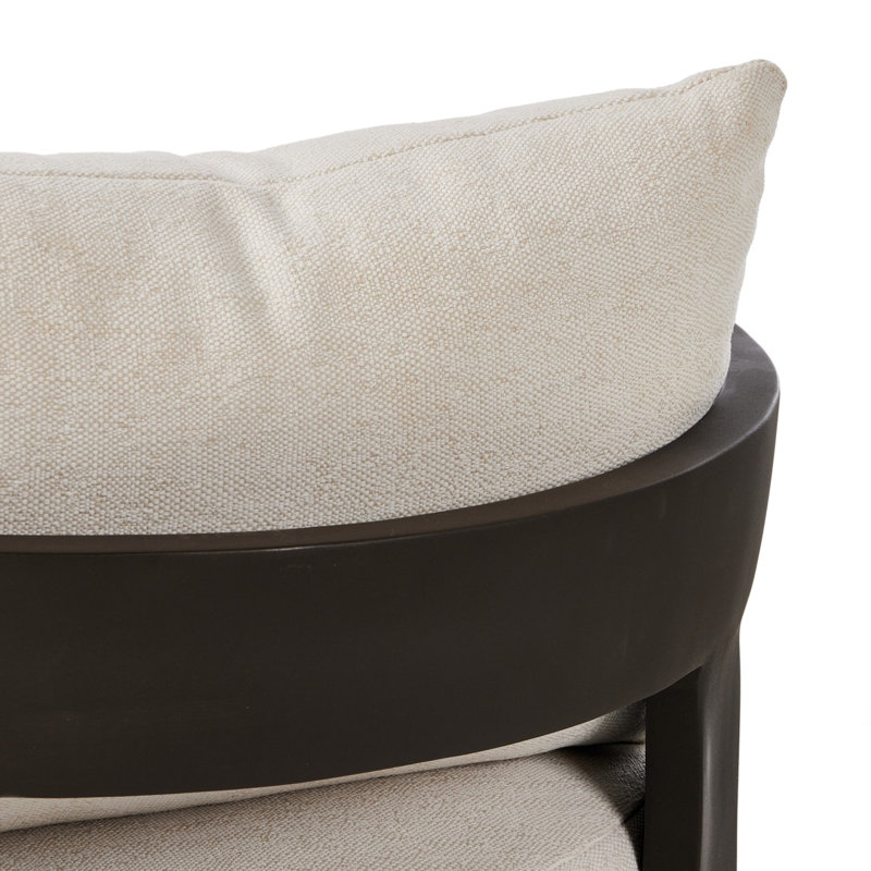 Jackson Outdoor Dining Armchair, Ellor Beige/Expresso