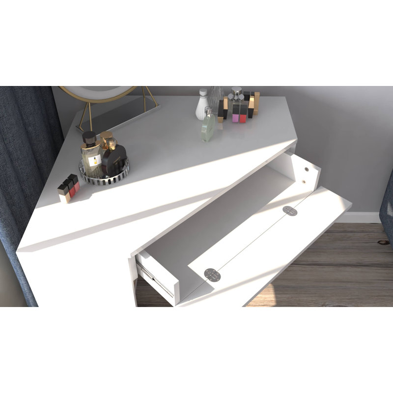 Bureau en coin Botakoz, Blanc