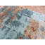 Tapis unique en laine noué à la main ivoire / bleu 7 pi 9 po x 10 pi 1 po Mahsun