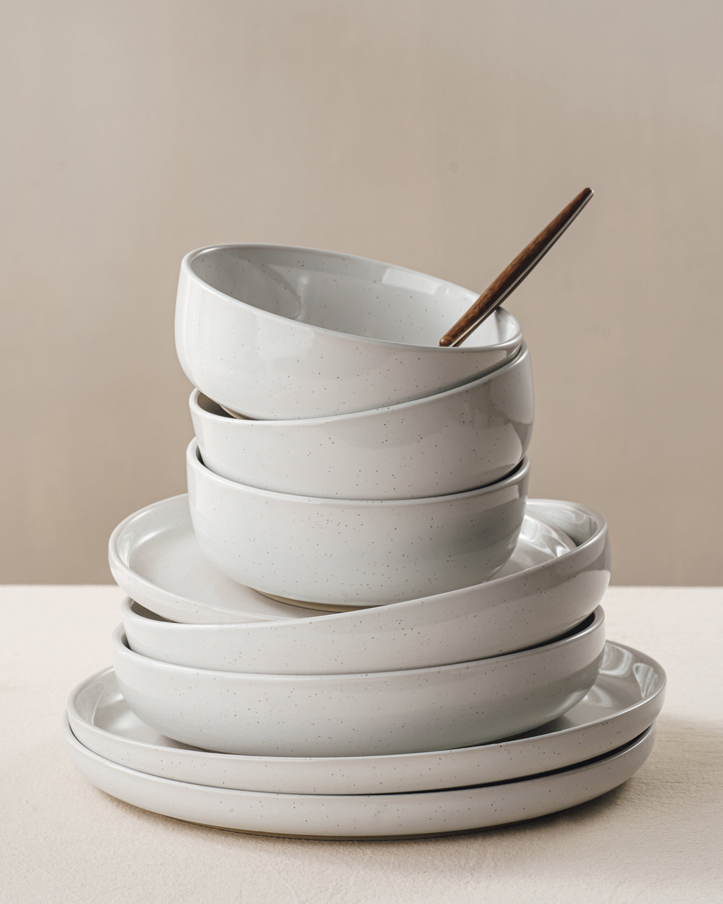 Joss & Main 12 Piece Dinnerware Set - White