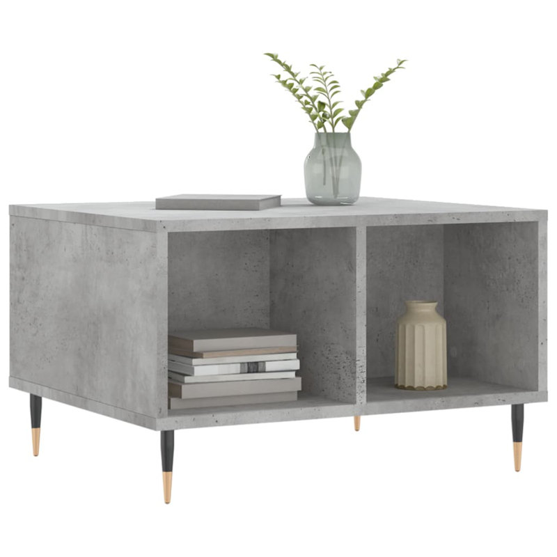 Miria Coffee Table with Storage, Concrete Grey