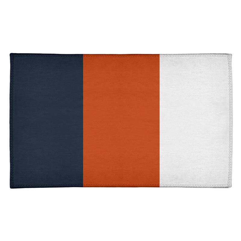 Tapis de zone en poly-rayures pour le football chicago, Rectangle 3 pi x 5 pi
