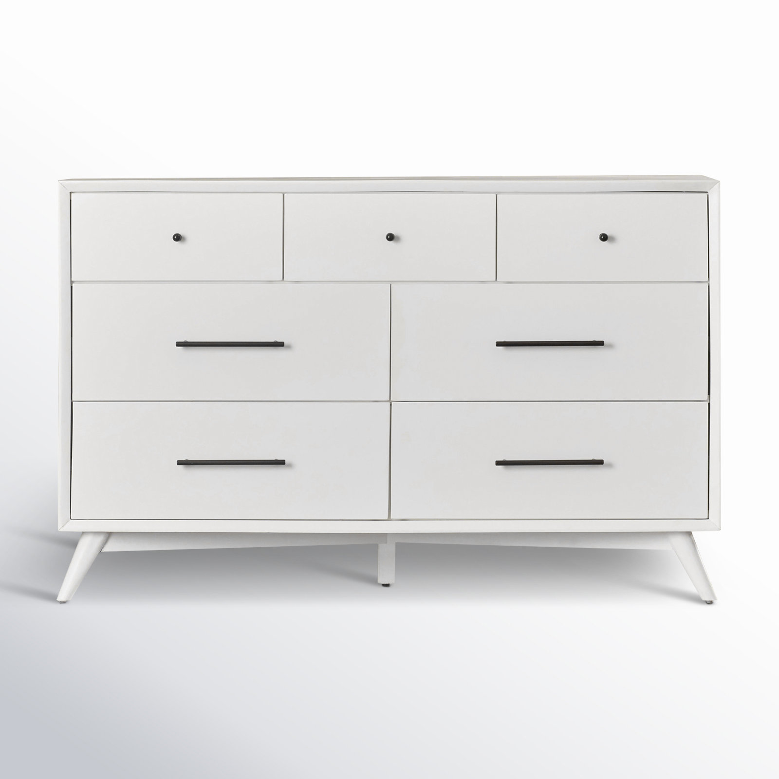 Williams 56" Mahogany Dresser, White