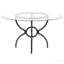 Gunmetal 48-Inch Round Dining Table