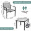 Faynell 2 - Person Patio Dining Set Square Table-1744784357