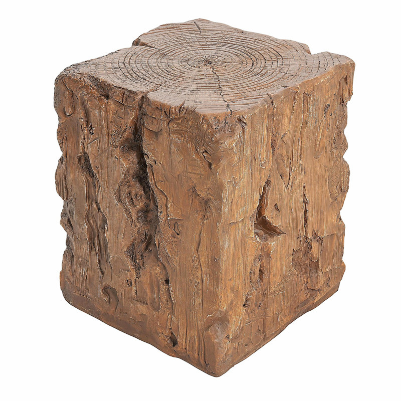 Table d'appoint Amira pour l'extérieur et l'intérieur MGO, finition brune