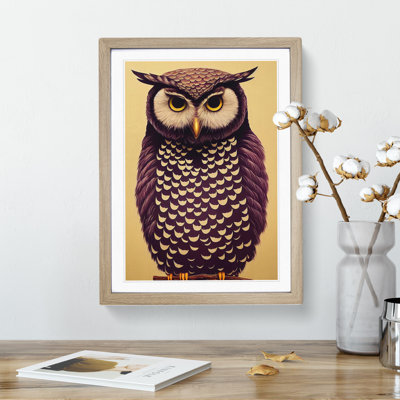 Perched Owl - Wall Art