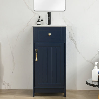 16-inch Modern Bathroom Vanity With Sink