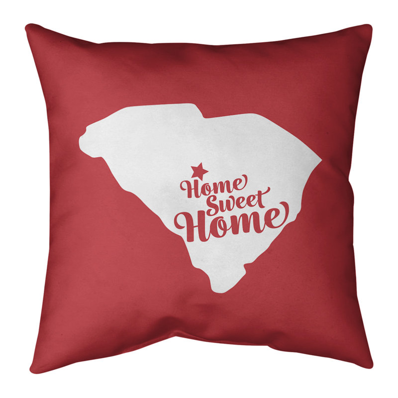 Housse de coussin pour la maison, Columbia, 20 po x 20 po, Rouge