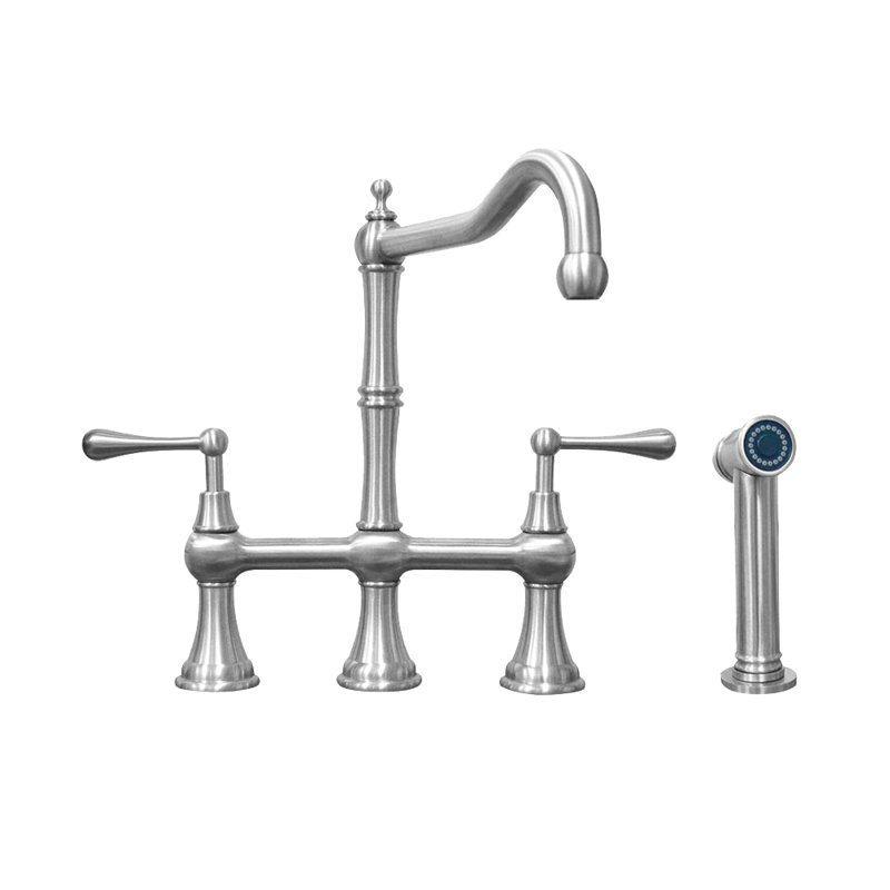 Robinet pont avec jet latéral massif Waterhaus