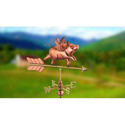 Girouette cochon volant