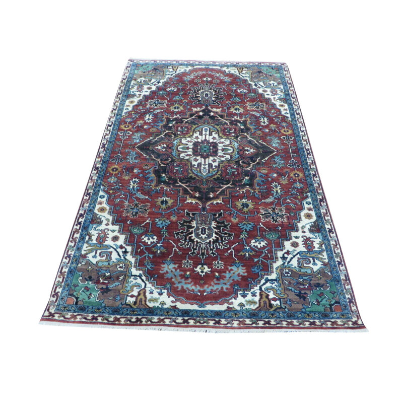 Beare One-of-a-Kind 4'11" X 7'9" Wool Area Rug in Rust Red