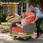Ensemble de conversation d'extérieur en osier pour 5 personnes Allcot, ensemble de chaises de patio pivotantes avec table basse éclairée et coussins-527759995