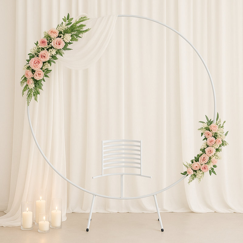 Metal Backdrops & Signs, White