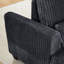 Fauteuil lounge en velours côtelé moelleux, gain de place, avec siège modulable et dossier réglable, idéal pour se détendre en appartement. Profondeur : 151,4 cm, hauteur : 92,6 cm. Convient pour la chambre ou le bureau. Poids : 62,4 kg. Largeur : 126,7 cm.