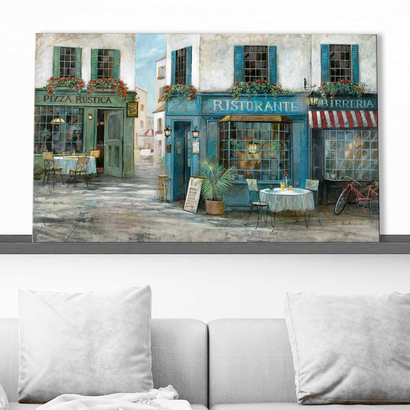 Birreria par - Peinture, Toile tendue, H 28 po x l 48 po x P 1,5 po