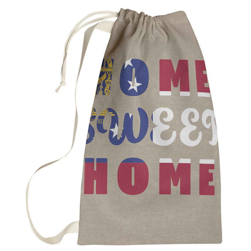 Sac à linge Home Sweet Home, Petit (H 64 po x l 20 po x P 1,5 po), Géorgie