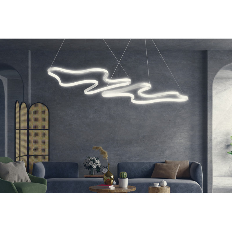 Chidalu LED Chandelier, White