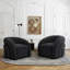 Fauteuil d'appoint pivotant de style moderne entièrement rembourré Aunna-1733021832