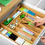Rangement de tiroir ajustable pour couverts et ustensiles de cuisine-89402899