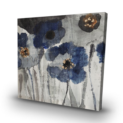 blurry flowers - 32"x32" art on canvas