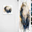 Norelli - rideau en velours moderne - obscurcissement de la pièce - bleu et jaune minimalisme fluidité II - 1 panneau-2073328345